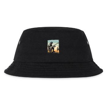 Fishing Anglers Fishing - Kids’ Bucket Hat - black - Front