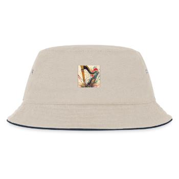 Harp - Kids’ Bucket Hat - ecru/navy - Front