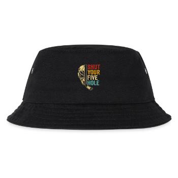 Mach dein Fünfloch zu - Kinder Bucket Hat - Schwarz - Vorne