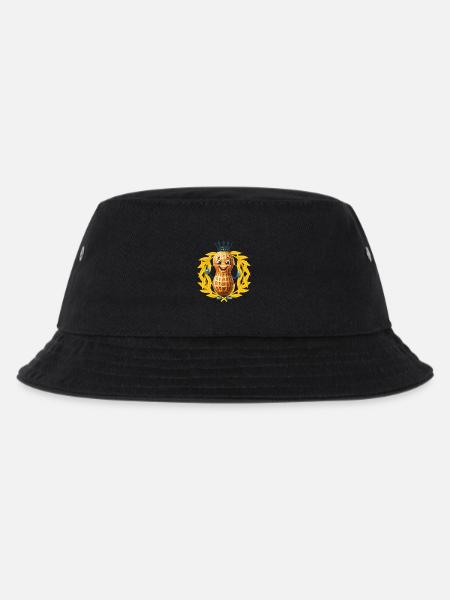 Erdnuss Sieger Gewinner Sieg Lorbeerkranz - Kinder Bucket Hat - Schwarz