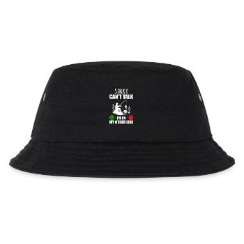 Tut mir leid, ich kann nicht sprechen, ich bin in meiner anderen Leitung - Kinder Bucket Hat - Schwarz - Vorne