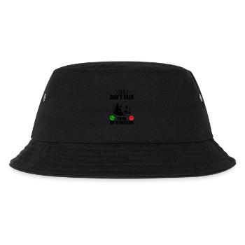 Tut mir leid, ich kann nicht sprechen, ich bin in meiner anderen Leitung - Kinder Bucket Hat - Schwarz - Vorne
