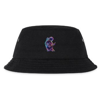 Astronaut Gitarre - Kinder Bucket Hat - Schwarz - Vorne