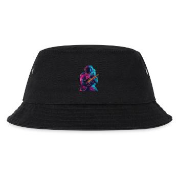 Astronaut Gitarre - Kinder Bucket Hat - Schwarz - Vorne
