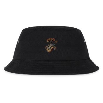 Ukulele Mexikanisches Skelett - Kinder Bucket Hat - Schwarz - Vorne