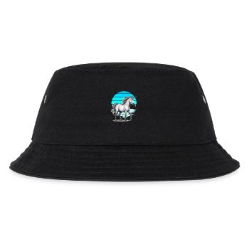 Pferd Pferde Einhorn Einhörner Fabelwesen Märchen - Kinder Bucket Hat - Schwarz - Vorne