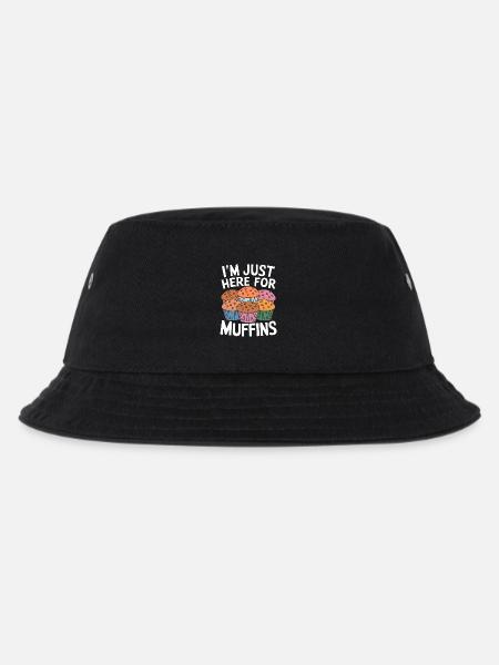 Muffin Spruch Muffins Lustiges Muffins Geschenk - Kinder Bucket Hat - Schwarz