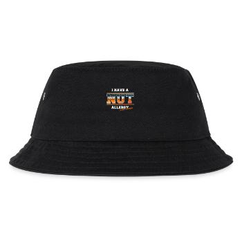 Ich Habe Eine Nussallergie Lustiger Spruch Für - Kinder Bucket Hat - Schwarz - Vorne