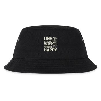 Frauenpower im Line Dance Style - Kinder Bucket Hat - Schwarz - Vorne