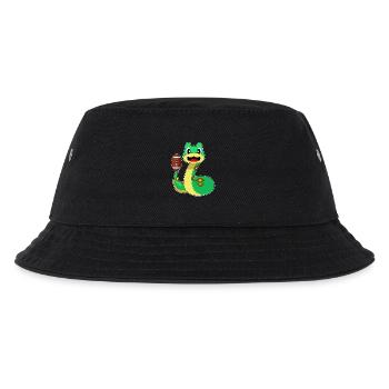 Schlange American Football Sport - Kinder Bucket Hat - Schwarz - Vorne