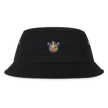 Lustige Weihnachtsgans Bodybuilding Masseaufbau - Kinder Bucket Hat - Schwarz - Vorne