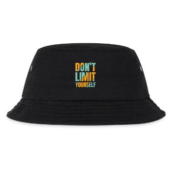 don't limit yourself - Kinder Bucket Hat - Schwarz - Vorne