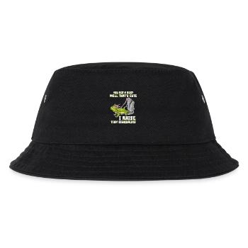 Dinosaurier Haustier Besser Als Hund - Kinder Bucket Hat - Schwarz - Vorne