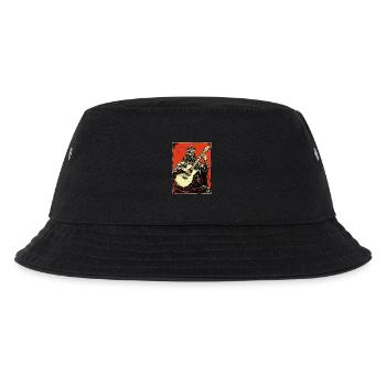 König des Rock-Musik und der Gitarre - Kinder Bucket Hat - Schwarz - Vorne