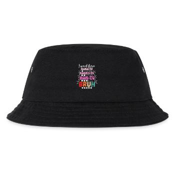 Ich wurde von Mama zu Mama zu Mama zu Mama zu Bruh - Kinder Bucket Hat - Schwarz - Vorne