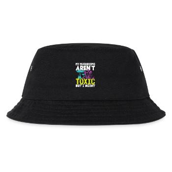 Meine Pilze Sind Nicht Giftig - Kinder Bucket Hat - Schwarz - Vorne