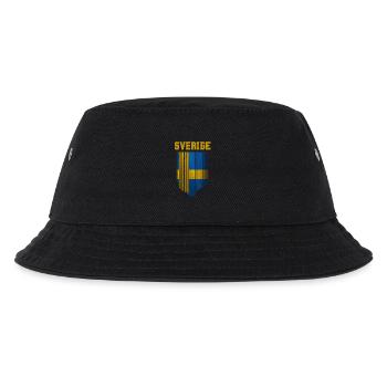 Flagge von Schweden, schwedischer Stolz - Kinder Bucket Hat - Schwarz - Vorne