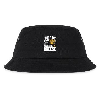 Lust auf Mac 'n' Cheese - Kinder Bucket Hat - Schwarz - Vorne