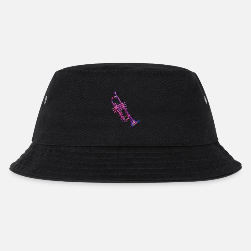 Trompete - Kinder Bucket Hat - Schwarz