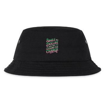 Single As A Dollar And Not Looking For Change - Kinder Bucket Hat - Schwarz - Vorne
