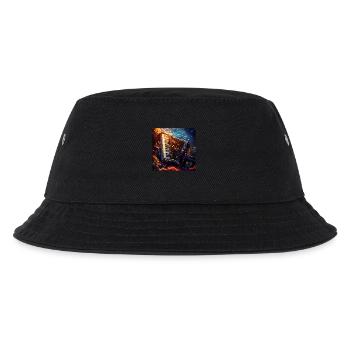 Akkordeon - Kinder Bucket Hat - Schwarz - Vorne