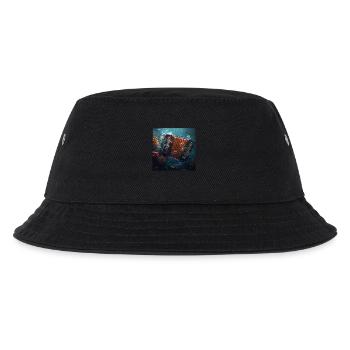 Akkordeon - Kinder Bucket Hat - Schwarz - Vorne