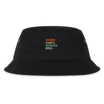 Es tut mir leid, dass ich nicht kann Pferde Auf Wiedersehen - Kinder Bucket Hat - Schwarz - Vorne