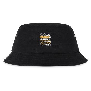 Chief Engineer Solves Problem - Kids’ Bucket Hat - black - Front