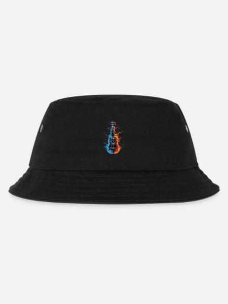 Ukulele - Kinder Bucket Hat - Schwarz