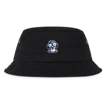 Pinguin Crazy - Kinder Bucket Hat - Schwarz - Vorne