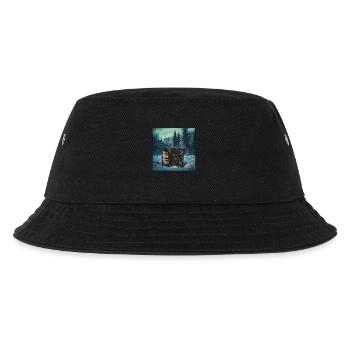 Akkordeon - Kinder Bucket Hat - Schwarz - Vorne