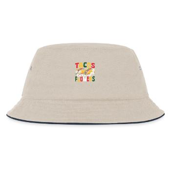 Nachos Mexiko Mexikanisches Gericht Tacos Blumen - Kinder Bucket Hat - Natur/Navy - Vorne