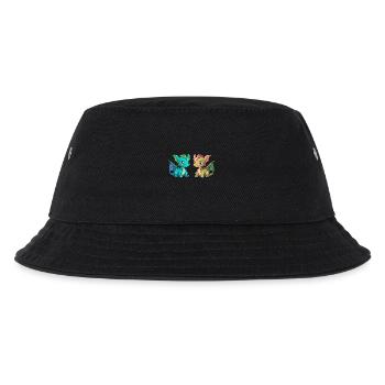 Drache Drachen Kind Kinder Fabelwesen Märchen - Kinder Bucket Hat - Schwarz - Vorne