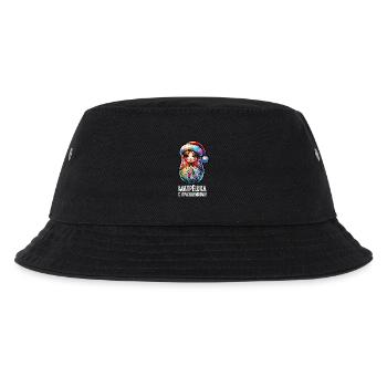 Russische Matroschka Weihnachten Russland - Kinder Bucket Hat - Schwarz - Vorne