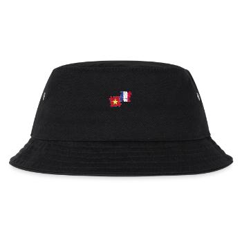 Vietnam France Vintage Drapeau Vietnamien - Bob Enfant - noir - Devant