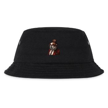 Englische Bulldogge - Kinder Bucket Hat - Schwarz - Vorne