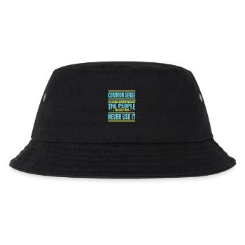 Common Sense Ist Wie Deodorant: Die, Die Es Am - Kinder Bucket Hat - Schwarz - Vorne
