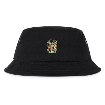 This Girl Loves Her Electric Guitar - Kids’ Bucket Hat - black - Front