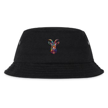 Ziege - Kinder Bucket Hat - Schwarz - Vorne