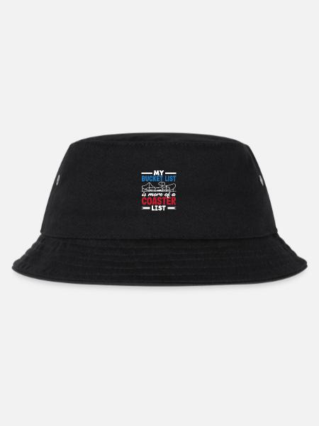 Meine Achterbahn Bucket List - Kinder Bucket Hat - Schwarz