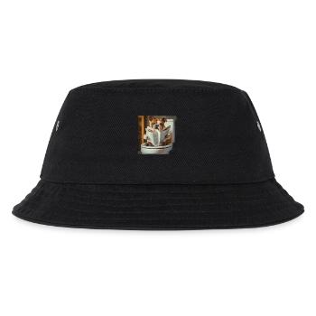 Englische Bulldogge - Kinder Bucket Hat - Schwarz - Vorne