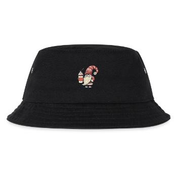 Weihnachtsglocken Kaffeeliebhaber Gnom - Kinder Bucket Hat - Schwarz - Vorne