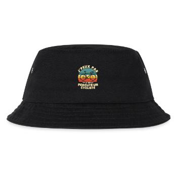 Ich kann nicht, ich fahre einen Radfahrer an - Kinder Bucket Hat - Schwarz - Vorne