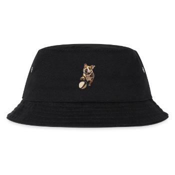 Bulldogge - Kinder Bucket Hat - Schwarz - Vorne