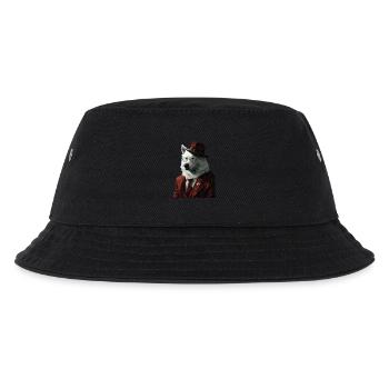 Samojede - Kinder Bucket Hat - Schwarz - Vorne