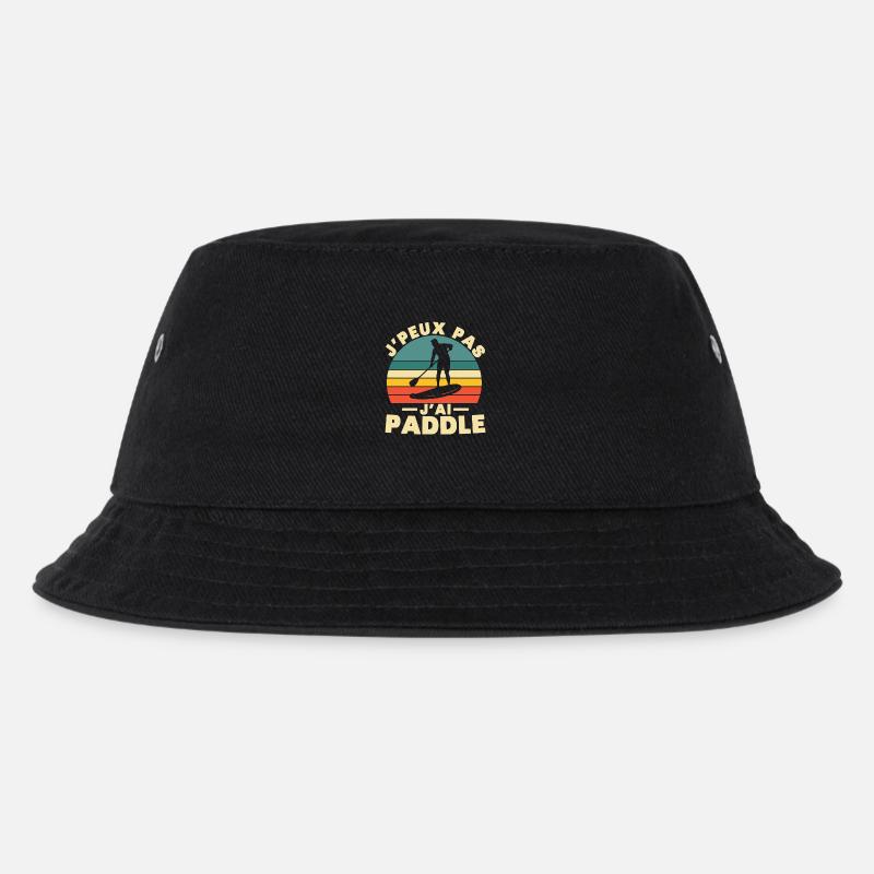 Ich kann nicht paddeln, ich - Kinder Bucket Hat - Schwarz