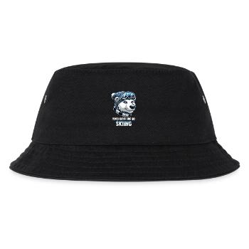 ours polaire ski lunettes de ski bonnet vacances d’hiver - Bob Enfant - noir - Devant