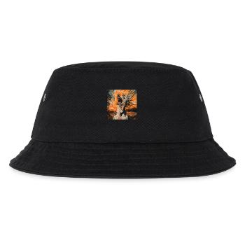 Chinesischer Schopfhund - Kinder Bucket Hat - Schwarz - Vorne