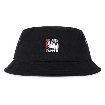 Math Teacher Mistakes Allow Thinking To Happen - Kids’ Bucket Hat - black - Front
