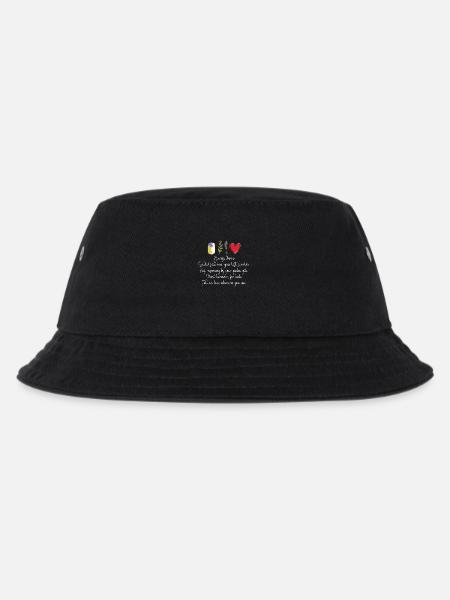 Salz Über Die Linke Schulter Werfen Rosmarin Im - Kinder Bucket Hat - Schwarz